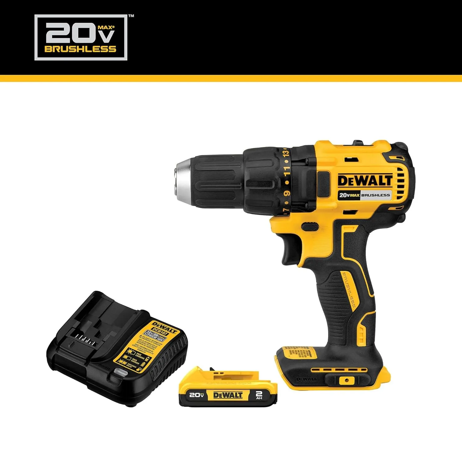 DEWALT 20V MAX XR Cordless 1/2-Inch Drill Driver Kit - Image 4