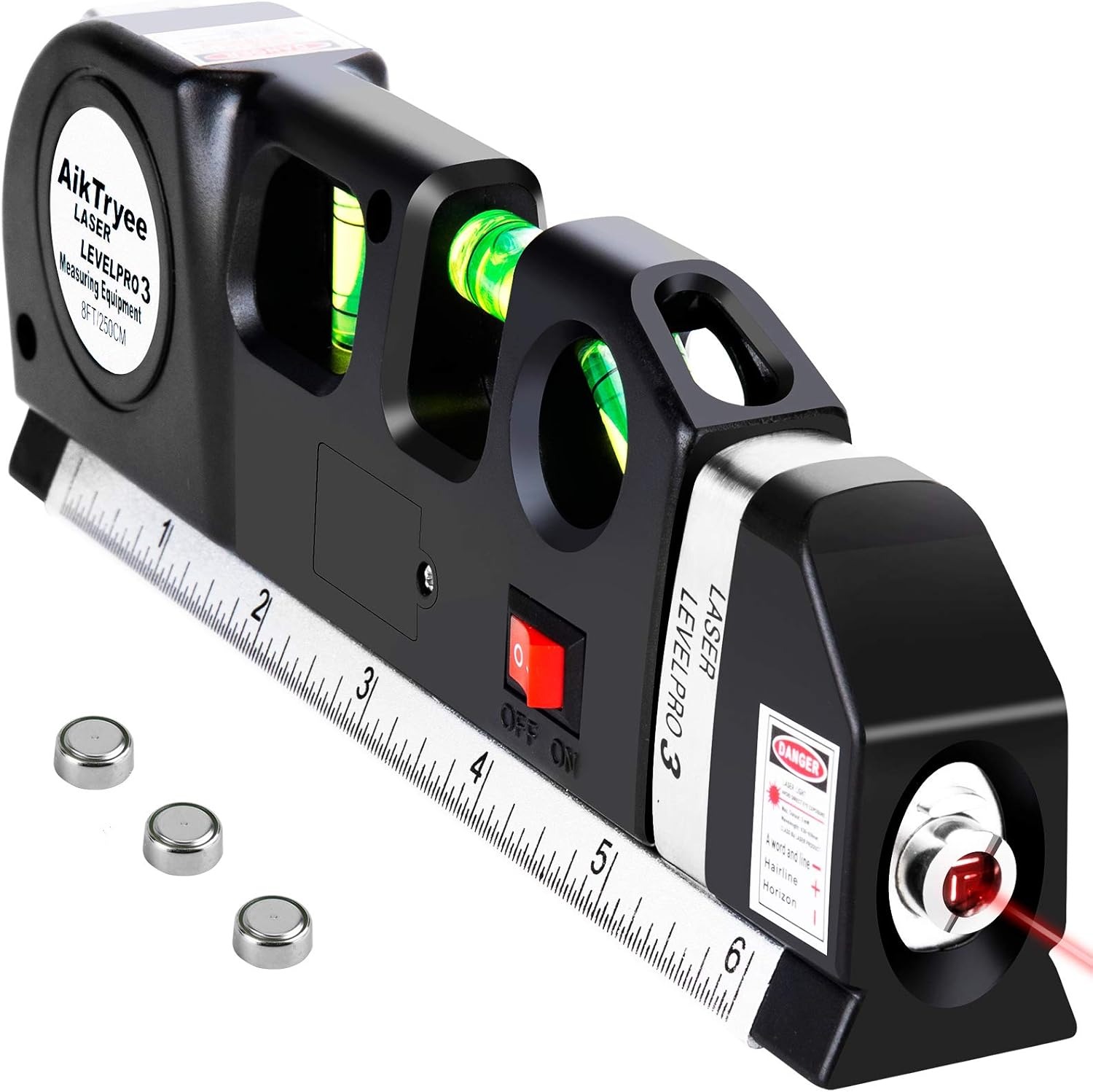 AikTryee Multipurpose Laser Level Tool – Precision Measuring for Home & Construction
