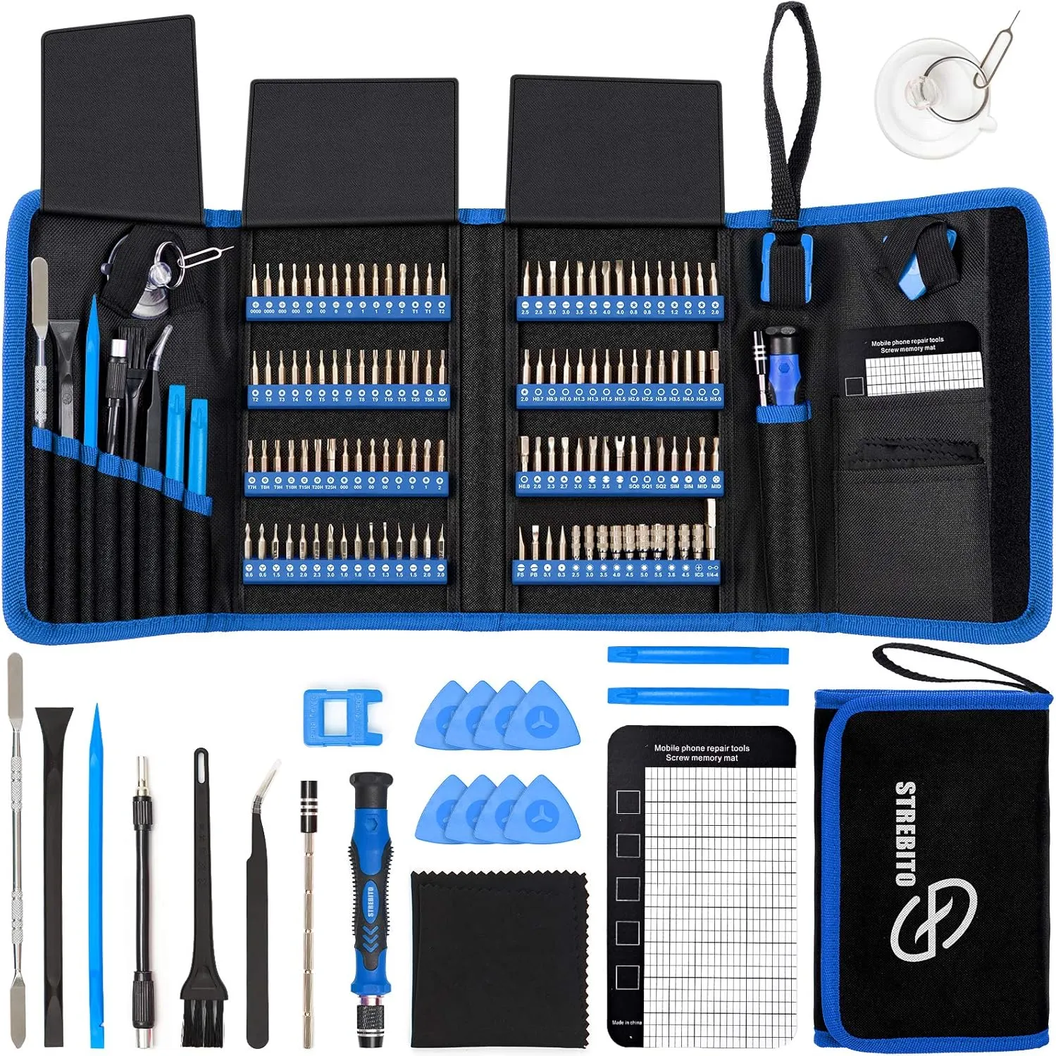 STREBITO 142-Piece Precision Screwdriver Kit – Magnetic Repair Tools